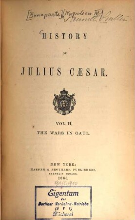 History of Julius Caesar, 2