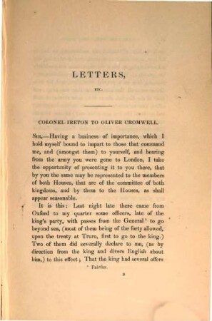 Memorials of the great civil war in England from 1646 to 1652, 1