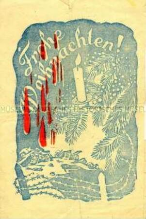 Sowjetisches Abwurf-Faltblatt für die deutschen Truppen vor Stalingrad mit der Aufforderung zur Kapitulation