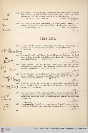 Teppiche (Nr. 282-300)