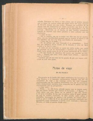 Notas de viaje : En mi pueblo