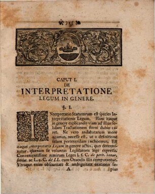 Dissertatio Inauguralis Iuridica De Interpretatione Statutorum
