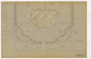 Zentralbibliothek der Landbauwissenschaft, Bonn Neubau: Dachaufsicht, Bauteil I, 1:50