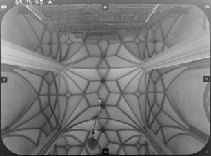 Görlitz. Peterskirche (Neubau 1425/1497, Türme 1889-1891). Netzgewölbe