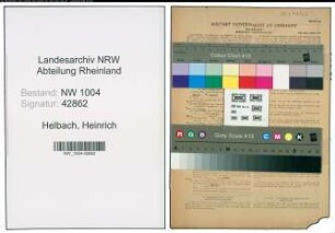 Entnazifizierung Heinrich Helbach , geb. 12.09.1904 ()