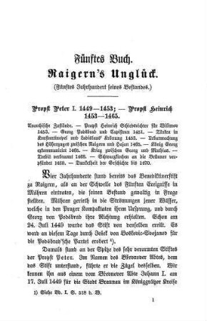 Fünftes Buch. Raigern's Unglück