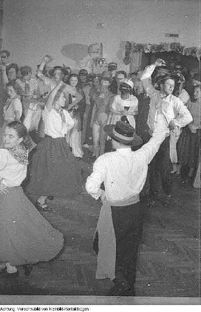 Dresden, Fasching in der Musikschule, Februar 1954