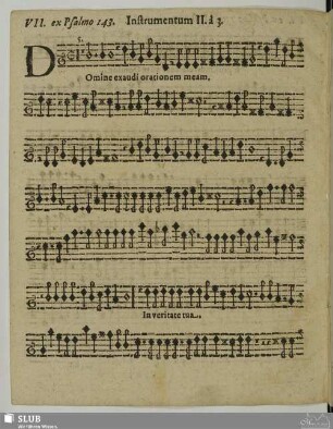 VII. Domine exaudi orationem meam auribus