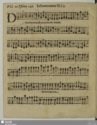 VII. Domine exaudi orationem meam auribus