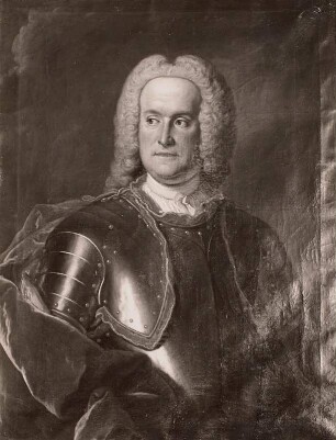 Bildnis Reichsgraf Johann Georg von Einsiedel (auf Seidenberg-Reibersdorf, Wolkenburg, Ehrenberg, Gersdorf, ... Polnischer und Sächsischer 1. Hofmarschall, Vermählt mit Charlotte Friederike von Flemig) : Sylvestre, Louis de. Bildnis Reichsgraf Johann Georg von Einsiedel (auf Seidenberg-Reibersdorf, Wolkenburg, Ehrenberg, Gersdorf, ... Polnischer und Sächsischer 1. Hofmarschall, Vermählt mit Charlotte Friederike von Flemig)