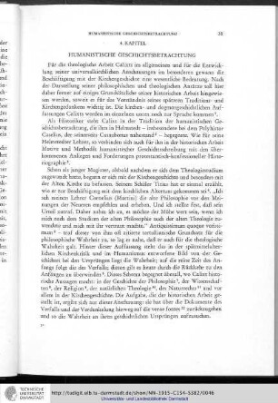 4. Kapitel: Humanistische Geschichtsbetrachtung