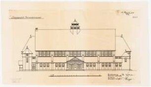 Johannesstift Berlin-Spandau Umbau Festsaal: Ansicht West 1:100 Bestand