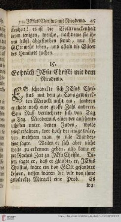 15. Gespräch Jesu Christi mit dem Nicodemo