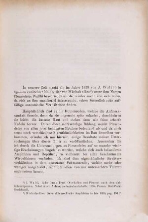 Beiträge zur Anatomie von Pleurodeles Waltlii : Inaugural-Dissertation. Aus der Arbeiter a. d. zool. Institut Würzburg, Bd. V