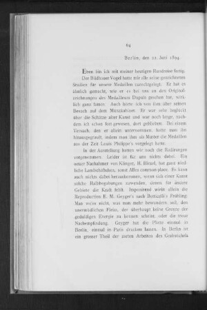 Berlin, den 22. Juni 1894.