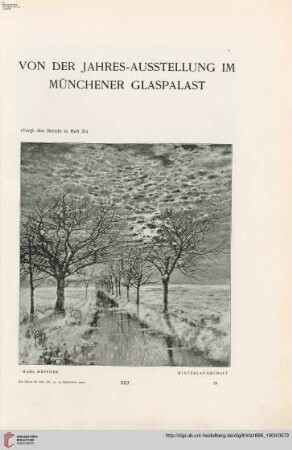 15: Von der Jahres-Ausstellung im Münchener Glaspalast