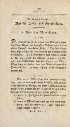 A. Von der Widerklage