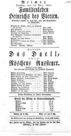 Familienleben Heinrichs des Vierten