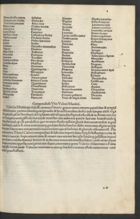 Compendiosa Vita Valerii Maximi.
