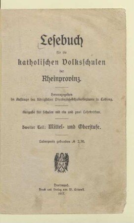 Teil 2 = Mittel- und Oberstufe, [Schülerband]: [Teil 2 = Mittel- und Oberstufe, [Schülerband]]