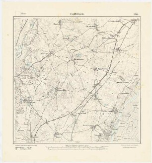 Messtischkarte Stettin Zum Projekt gehörend: Hermann Jansen: Messtischkarte, Teilblatt 1239 (Colbitzow), 1:25000
