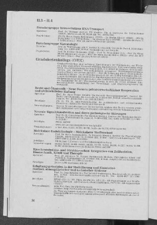 II.3 Graduiertenkollegs