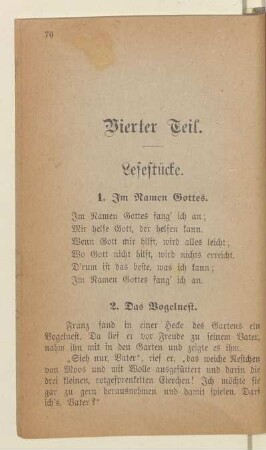 Vierter Teil