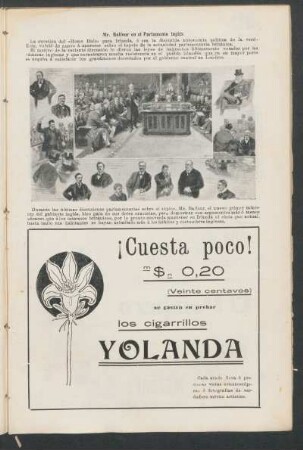 Mr. Balfour en el Parlamento Inglés