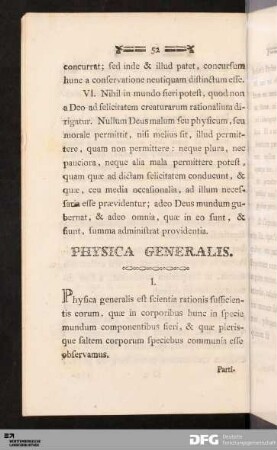 Physica Generalis.