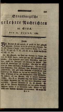 50. Stück, den 21. Junius, 1783.