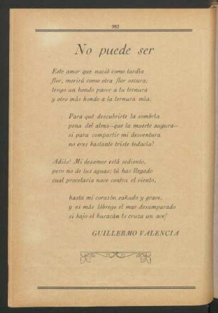 No puede ser