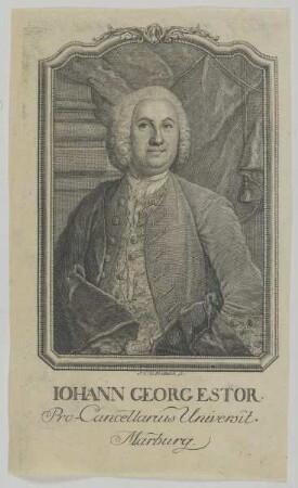 Bildnis des Iohann Georg Estor