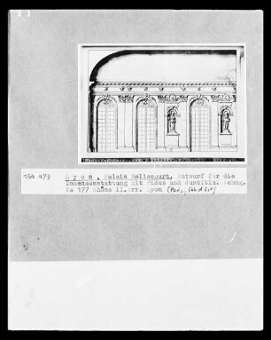 Lyon: Ansicht Palais Bellecourt, Innenausstattung mit Fides und Justitia