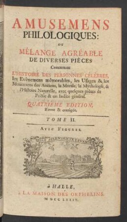 Tome II: Avec Figures