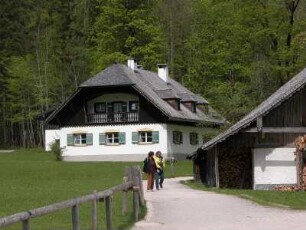 Halbinsel Sankt Bartholomä im Königssee bei Berchtesgaden, Bauernhaus