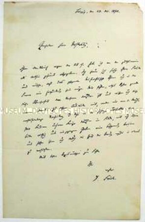 Brief an Bernhard Rostosky