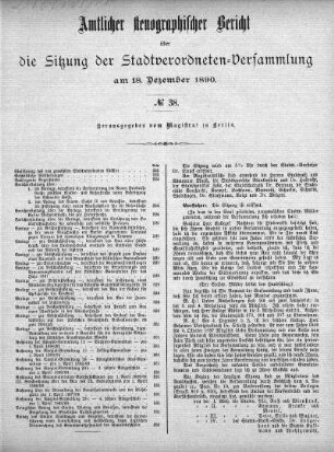 No. 38, 18. Dezember 1890