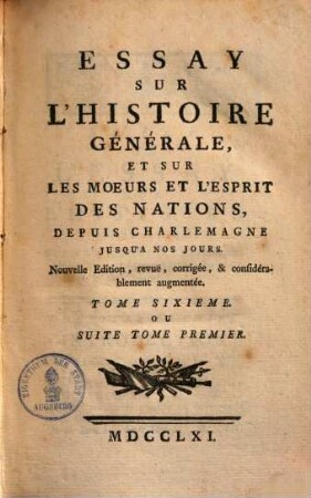 Collection complette des oeuvres de Mr. de Voltaire. 16