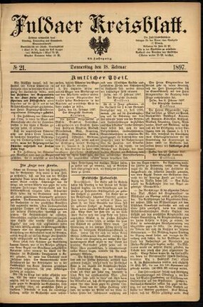 Ausgabe vom Donnerstag, den 18. Februar 1897.