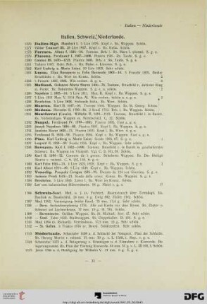 Italien, Schweiz, Niederlande (Nr. 1276-1318)