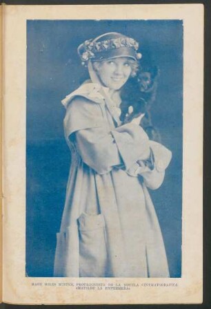 [Fotografía de] Mary Miles Minter, protagonista de la novela cinematográfica "Matilde la enfermera"
