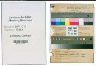 Entnazifizierung Gerhard Schroers , geb. 29.06.1909 (Amtsrichter)