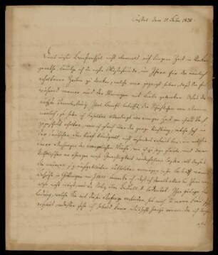 3: Brief von Johann Wilhelm Bickell an Gustav Hugo, Kassel, 11.2.1838