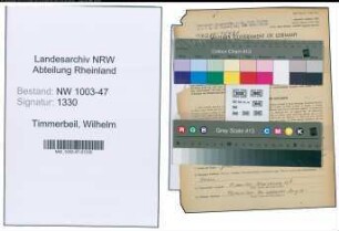 Entnazifizierung Wilhelm Timmerbeil , geb. 30.12.1902 (Ingenieur)