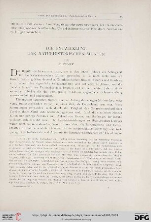 3: Die Entwicklung der naturhistorischen Museen