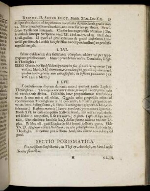 Sectio Porismatica.