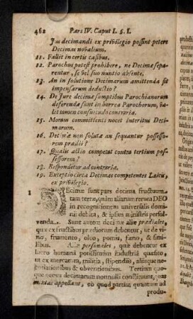 462-472, Decimae sunt pars decima fructuum, tam terrae, ...