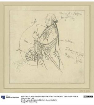 Moritz Graf von Sachsen, Marschall von Frankreich, nach Liotard