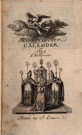 Historischer Calender, 1792