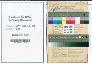Entnazifizierung Karl Steinkuhl , geb. 07.11.1895 (Bahnfahrer)